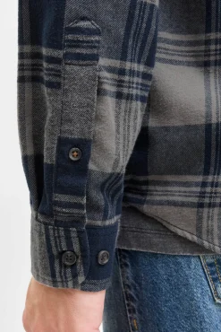 Jack & Jones Camisas-Camisa xadrez regular fit azul