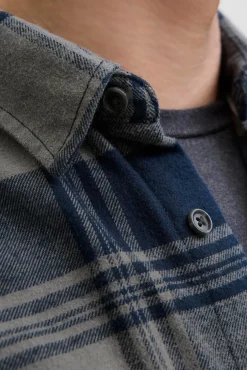 Jack & Jones Camisas-Camisa xadrez regular fit azul