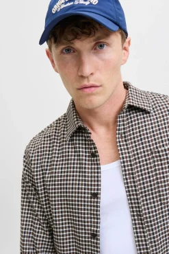 Jack & Jones Camisas-Camisa xadrez regular fit azul