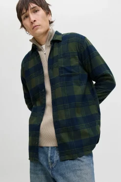 Jack & Jones Camisas-Camisa xadrez regular fit verde