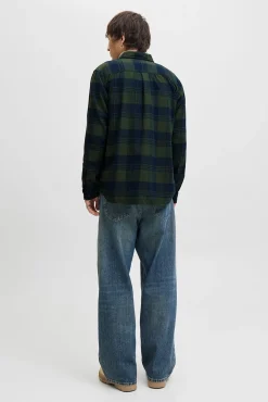 Jack & Jones Camisas-Camisa xadrez regular fit verde