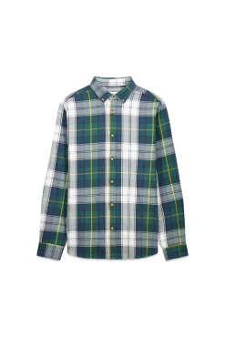 Springfield Camisas-camisa xadrez tartan bege
