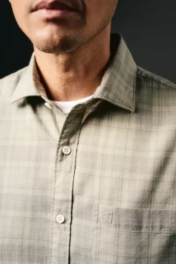 OOTO Camisas-Camisa xadrez tingida Verde