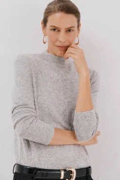 Cortefiel T-Shirts-Camiseta básica com gola perkins Cinzento