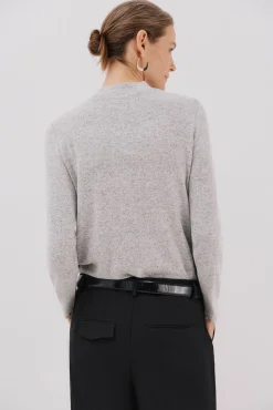 Cortefiel T-Shirts-Camiseta básica com gola perkins Cinzento