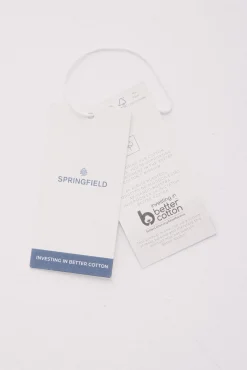 Springfield T-Shirts-Camiseta básica com gola redonda rosa