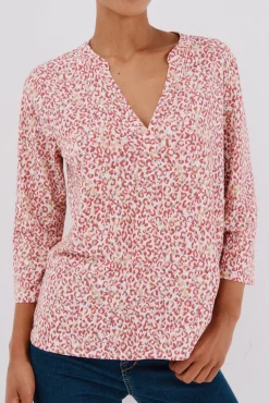 Cortefiel T-Shirts-Camiseta básica decote mandarim Granada