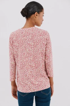 Cortefiel T-Shirts-Camiseta básica decote mandarim Granada