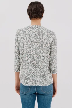 Cortefiel T-Shirts-Camiseta básica decote mandarim Multicolorido