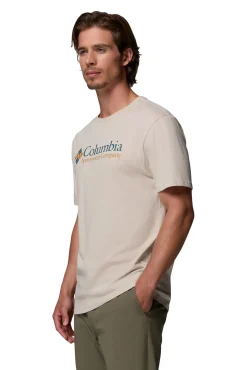 Columbia T-Shirts-Camiseta Basic logo™ para homem Tostado