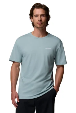 Columbia T-Shirts-Camiseta Basic logo™ para homem Azul