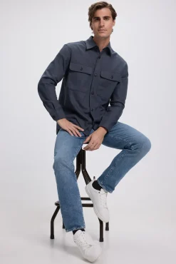 Jack & Jones Camisas-Camiseta com ajuste confortável Azul