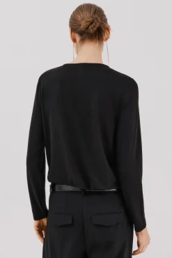 Cortefiel T-Shirts-Camiseta com detalhes em strass Preto