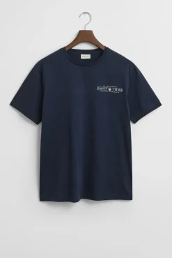 Gant T-Shirts-Camiseta com estampado gráfica Azul