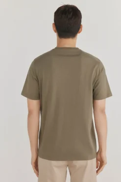 Pedro del Hierro T-Shirts-Camiseta com logo posicional Verde