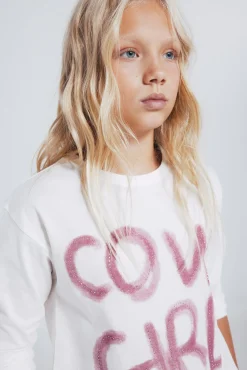 Springfield Kids T-Shirts-Camiseta cowgirl bege