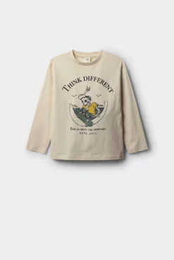 Springfield Kids T-Shirts-Camiseta de manga comprida com de caveira skatista para meninos estampado