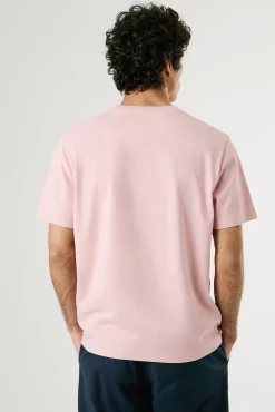 Pepe Jeans T-Shirts-Camiseta de manga curta com logo bordado. rosa