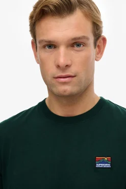 Superdry T-Shirts-Camiseta de manga manga curta com gola redonda verde