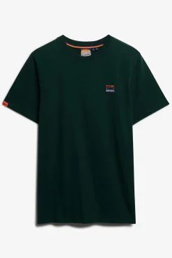Superdry T-Shirts-Camiseta de manga manga curta com gola redonda verde