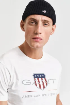 Gant T-Shirts-Camiseta Escudo do Arquivo Branco