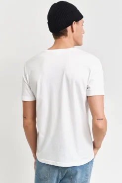 Gant T-Shirts-Camiseta Escudo do Arquivo Branco