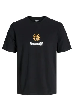 Jack & Jones T-Shirts-Camiseta estampada regular fit preto