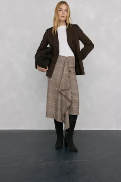 Pedro del Hierro T-Shirts-Camiseta esvoaçante com punhos Branco