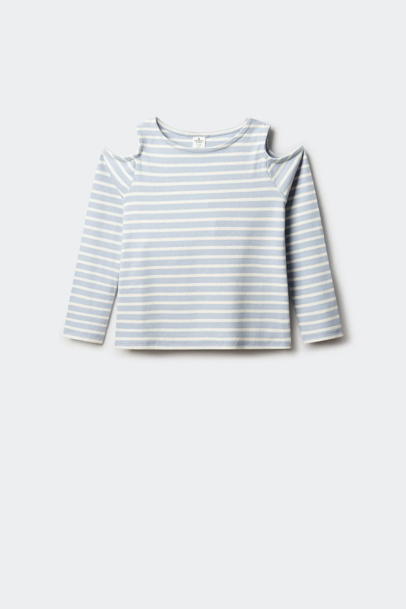 Springfield Kids T-Shirts-Camiseta feminina canelada ombro a ombro azul