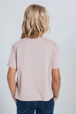 Springfield Kids T-Shirts-Camiseta feminina com botas de cowboy rosa