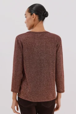 Cortefiel T-Shirts-Camiseta gola mao lurex Granada