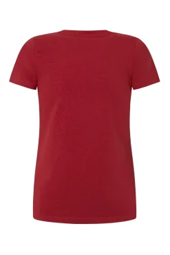 Pepe Jeans T-Shirts-Camiseta gola redonda vermelho