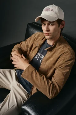 OOTO T-Shirts-Camiseta gráfica lavada Azul