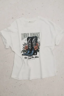 Springfield T-Shirts-Camiseta gráfica ocidental cru