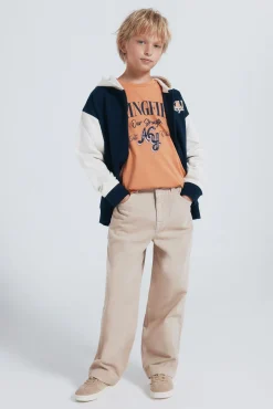 Springfield Kids T-Shirts-Camiseta laranja de manga comprida Springfield para meninos vermelho