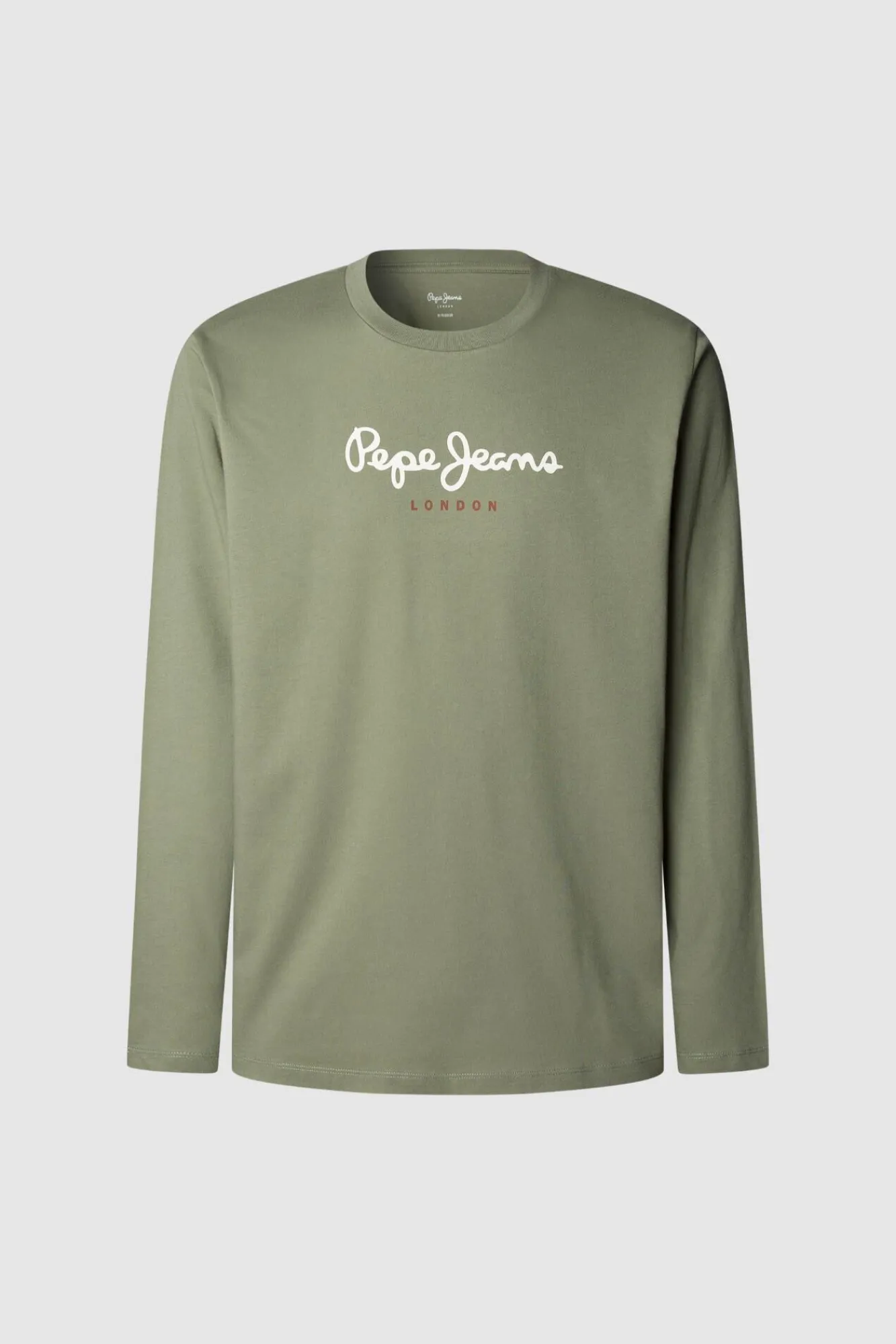 Pepe Jeans T-Shirts-Camiseta manga comprida com logo verde