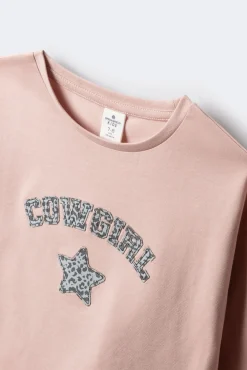 Springfield Kids T-Shirts-Camiseta manga comprida estilo cowgirl rosa