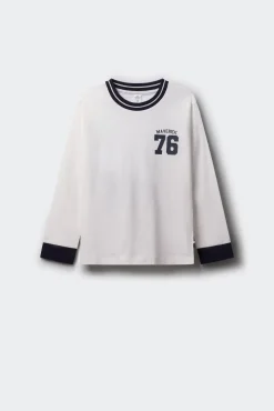 Springfield Kids T-Shirts-Camiseta manga comprida Maverick para menino bege