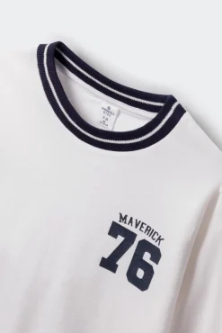 Springfield Kids T-Shirts-Camiseta manga comprida Maverick para menino bege