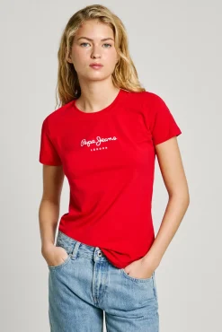 Pepe Jeans T-Shirts-Camiseta manga curta New Virginia SSN vermelho