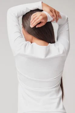 Gisela T-Shirts-Camiseta manga larga térmica branco