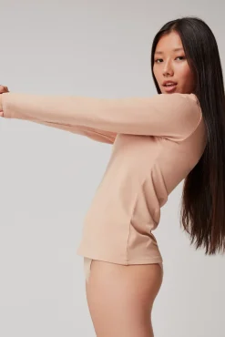 Gisela T-Shirts-Camiseta manga larga térmica cru