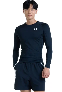 Under Armour T-Shirts-Camiseta masculina de manga comprida preto