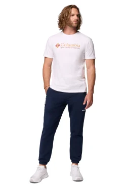 Columbia T-Shirts-Camiseta masculina de manga curta de algodão orgânico Basic Logo™ da para homem branco