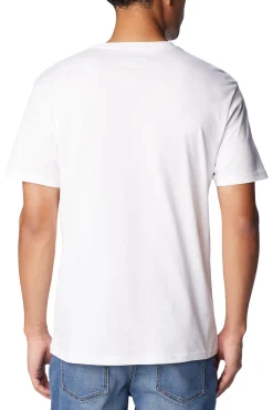 Columbia T-Shirts-Camiseta masculina de manga curta de algodão orgânico Basic Logo™ da para homem branco