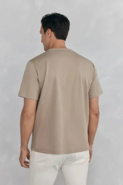 Pedro del Hierro T-Shirts-Camiseta mercerizada Beige