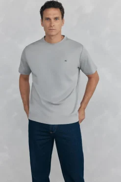 Pedro del Hierro T-Shirts-Camiseta mercerizada Cizento