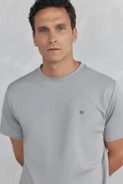 Pedro del Hierro T-Shirts-Camiseta mercerizada Cizento