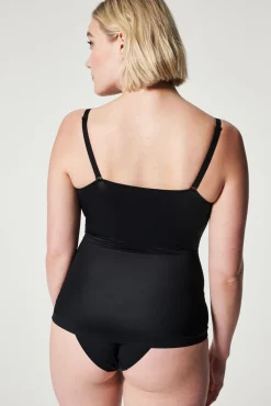 Spanx T-Shirts-Camiseta moldeadora preto