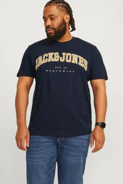 Jack & Jones PLUS T-Shirts-Camiseta PLUS de corte regular azul